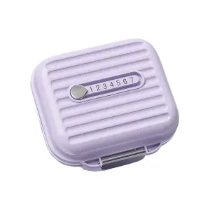 Cutie de depozitare pentru medicamente, din PP, 7 compartimente, Mov