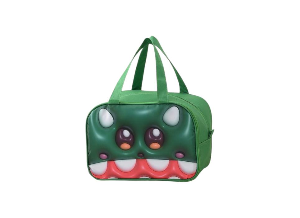Geanta Frigorifica pentru copii, cu Desene Animate 3D, 27.5x18x20 cm, Model Crocodil, Verde Geanta Frigorifica pentru copii, cu Desene Animate 3D, 27.5x18x20 cm, Model Crocodil, Verde