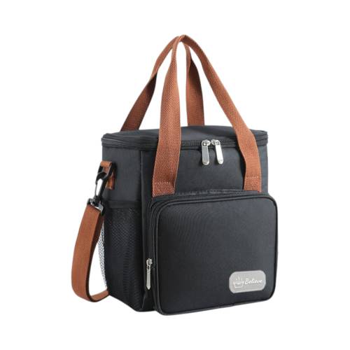 Geanta Termica, Compartimente Multiple, Impermeabila, 25x22x15 cm, Negru Geanta Termica, Compartimente Multiple, Impermeabila, 25x22x15 cm, Negru