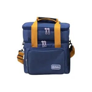 Geanta Termica, Compartimente Multiple, Impermeabila, 25.5x18x30 cm, Albastru