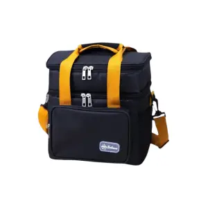 Geanta Termica, Compartimente Multiple, Impermeabila, 25.5x18x30 cm, Negru