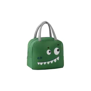 Geanta frigorifica portabila pentru copii Model Crocodil Verde 22x14x19cm