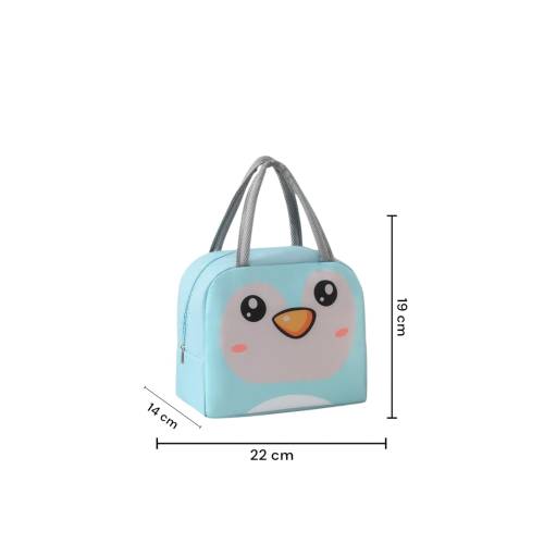 Geanta frigorifica portabila pentru copii Model Pinguin Albastru 22x14x19cm Geanta frigorifica portabila pentru copii Model Pinguin Albastru 22x14x19cm