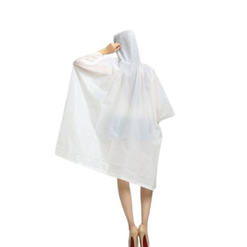 Pelerina de Ploaie pentru Adulti, Tip Poncho, Impermeabila, Capse Laterale, Alb Pelerina de Ploaie pentru Adulti, Tip Poncho, Impermeabila, Capse Laterale, Alb