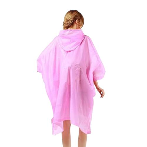 Pelerina de Ploaie pentru Adulti, Tip Poncho, Impermeabila, Capse Laterale, Roz Pelerina de Ploaie pentru Adulti, Tip Poncho, Impermeabila, Capse Laterale, Roz