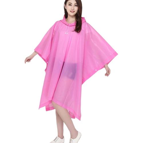 Pelerina de Ploaie pentru Adulti, Tip Poncho, Impermeabila, Capse Laterale, Roz Pelerina de Ploaie pentru Adulti, Tip Poncho, Impermeabila, Capse Laterale, Roz