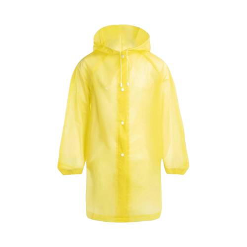 Pelerina de Ploaie, pentru Copii 100-145 cm, din EVA, Impermeabila, Inchidere cu Capse, Galben