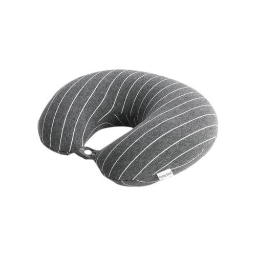 Perna de Calatorii 2 in 1 pentru Gat, din Particule de Spuma cu Memorie, Gri