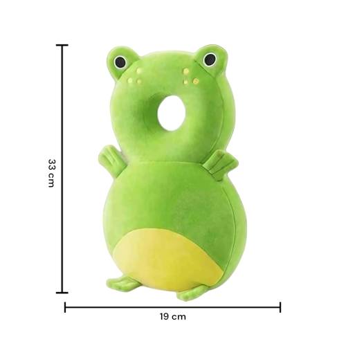 Perna Tip Rucsac pentru Protectia Capului pentru Bebelusi, Tip Broscuta, Verde Perna Tip Rucsac pentru Protectia Capului pentru Bebelusi, Tip Broscuta, Verde