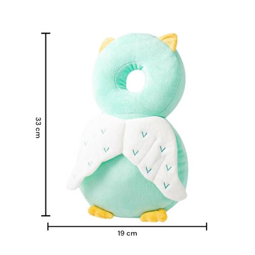 Perna Tip Rucsac pentru Protectia Capului pentru Bebelusi, Tip Bufnita, Verde