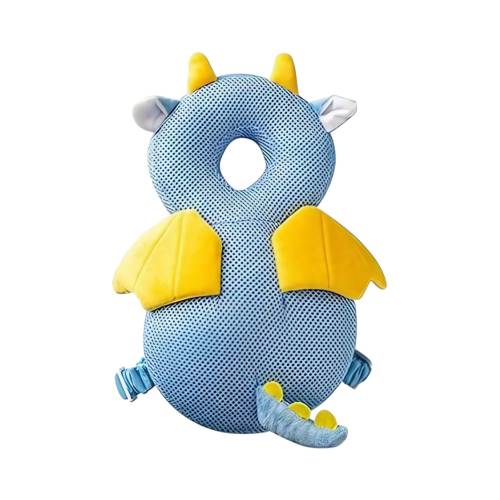 Perna Tip Rucsac pentru Protectia Capului pentru Bebelusi, Tip Dragon, Albastru Perna Tip Rucsac pentru Protectia Capului pentru Bebelusi, Tip Dragon, Albastru