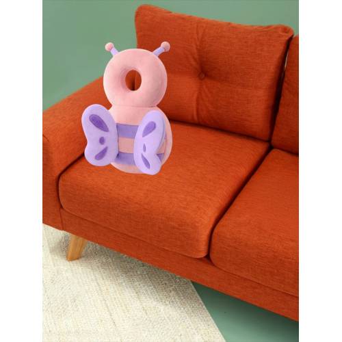 Perna Tip Rucsac pentru Protectia Capului pentru Bebelusi, Tip Fluturas, Roz