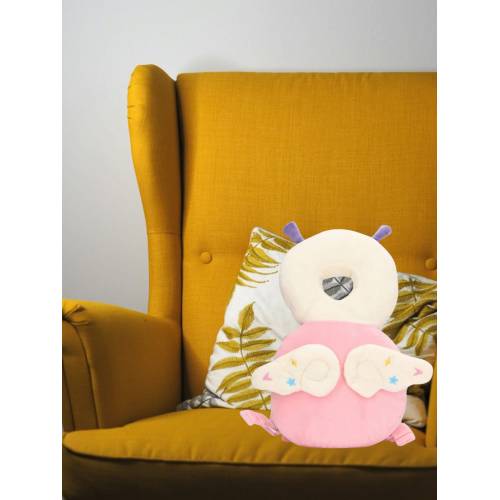 Perna Tip Rucsac pentru Protectia Capului pentru Bebelusi, Tip Insecta, Roz Perna Tip Rucsac pentru Protectia Capului pentru Bebelusi, Tip Insecta, Roz