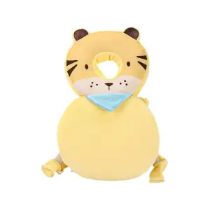 Perna Tip Rucsac pentru Protectia Capului pentru Bebelusi, Tip Tigru, Crem