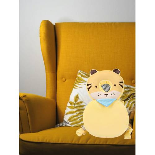 Perna Tip Rucsac pentru Protectia Capului pentru Bebelusi, Tip Tigru, Crem Perna Tip Rucsac pentru Protectia Capului pentru Bebelusi, Tip Tigru, Crem