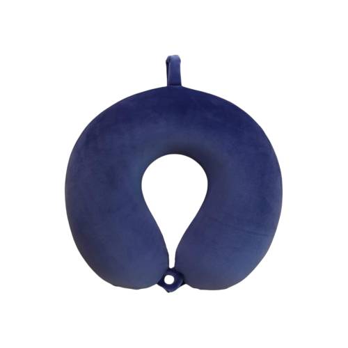 Perna de Calatorie pentru Gat si Cap, Umplutura din Spuma cu Memorie, Cutie Transport, Albastru Inchis