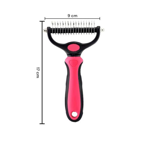 Pieptene 2in1 pentru Parul de Animale, pentru Indepartarea Parului, Dispozitiv de Ingrijire, Roz Pieptene 2in1 pentru Parul de Animale, pentru Indepartarea Parului, Dispozitiv de Ingrijire, Roz