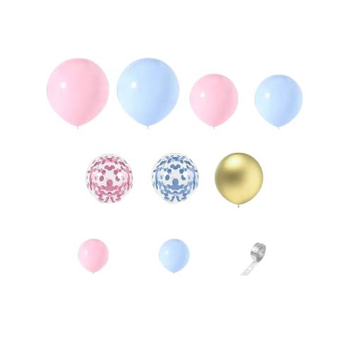 Baloane pentru arcada, set 130 de baloane decorative din latex, Multicolor