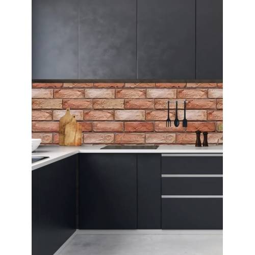 Tapet autocolant 3D cu imitatie de caramida, rezistent la apa, 30x30 cm, set 10 x placi