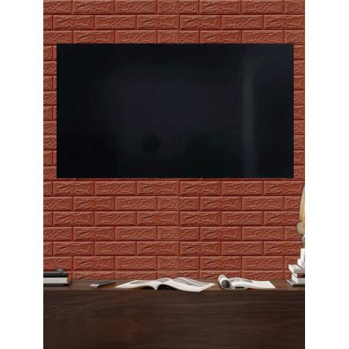 Tapet autocolant 3D, imitatie caramida, 70x77 cm, Maro, 10buc/set Tapet autocolant 3D, imitatie caramida, 70x77 cm, Maro, 10buc/set