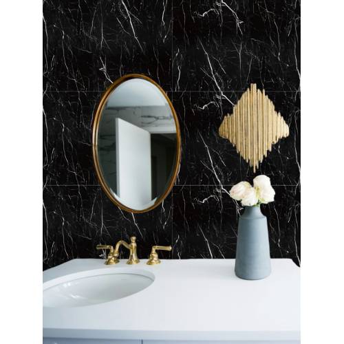 Tapet autocolant 3D cu imitatie de marmura, rezistent la apa, 60x30 cm, Negru, 10buc/set Tapet autocolant 3D cu imitatie de marmura, rezistent la apa, 60x30 cm, Negru, 10buc/set