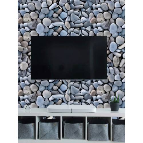 Tapet autocolant 3D cu imitatie de pietre mici, rezistent la apa, 30x30 cm, set 10 x placi