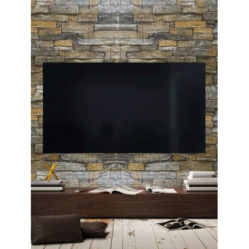 Tapet autocolant 3D, imitatie caramida, 70x77 cm, Galben, 10buc/set