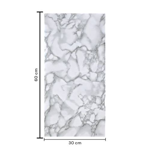 Tapet autocolant 3D cu imitatie de marmura, rezistent la apa, 60x30 cm, Gri, 10buc/set Tapet autocolant 3D cu imitatie de marmura, rezistent la apa, 60x30 cm, Gri, 10buc/set
