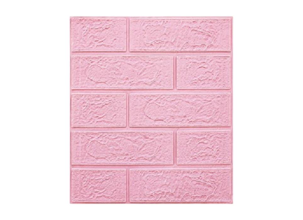 Tapet autocolant 3D cu imitatie de caramida, rezistent la apa, 35x38 cm, Roz, 10buc/set Tapet autocolant 3D cu imitatie de caramida, rezistent la apa, 35x38 cm, Roz, 10buc/set