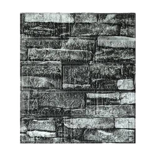 Tapet autocolant 3D cu imitatie de caramida, rezistent la apa, 35x38 cm, Gri, 10buc/set Tapet autocolant 3D cu imitatie de caramida, rezistent la apa, 35x38 cm, Gri, 10buc/set