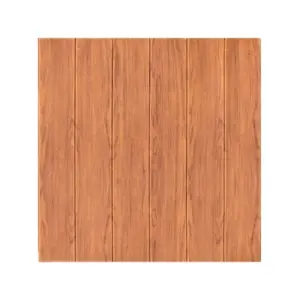 Tapet autocolant 3D, tip placi de lemn, din rasina, 70x70 cm, Maro Roscat, 10buc/set