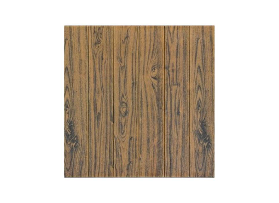 Tapet autocolant 3D, tip placi de lemn, din rasina, 70x70 cm, Maro Inchis, 10buc/set