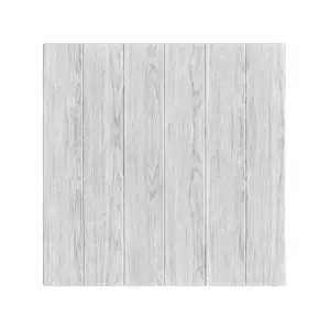 Tapet autocolant 3D, tip placi de lemn, din rasina, 70x70 cm, Gri Inchis, 10buc/set