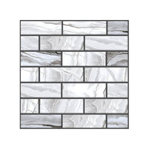 Tapet autocolant 3D cu imitatie de marmura, rezistent la apa, 30x30 cm, set 10 x placi