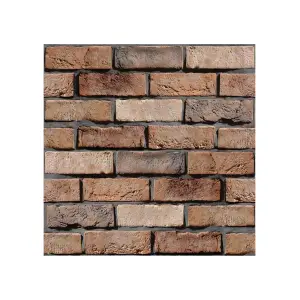 Tapet autocolant 3D cu imitatie de caramida, rezistent la apa, 30x30 cm, set 10 x placi
