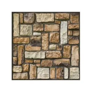 Tapet autocolant 3D cu imitatie de pietre, rezistent la apa, 30x30 cm, set 10 x placi