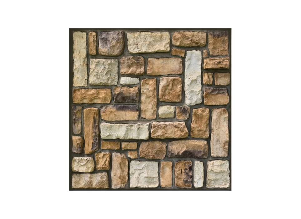 Tapet autocolant 3D cu imitatie de pietre, rezistent la apa, 30x30 cm, set 10 x placi