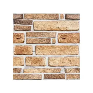 Tapet autocolant 3D cu imitatie de caramida, rezistent la apa, 30x30 cm, set 10 x placi
