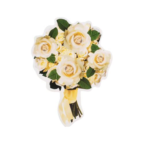 Accesorii pentru petrecere, set 10 bucati, Model Mire si Mireasa, Tematica Nunta, Multicolor