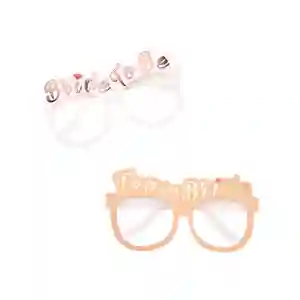 Set 10 ochelari, Tematica Petrecerea Burlacitelor, Model Team Bride si Bride to Be