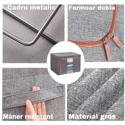 Cutie depozitare pliabila 24L Verde, o fereastra