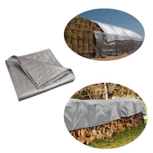 Prelata 12x18M, 175g/mp impermeabila, calitate premium Gri