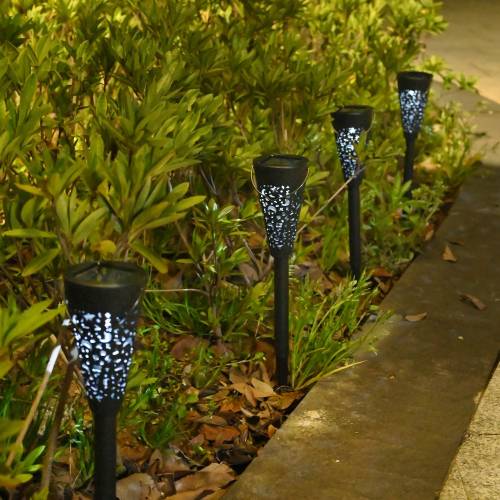 Lampa solara, decoratiune pentru gradina Torta, lumina multicolor