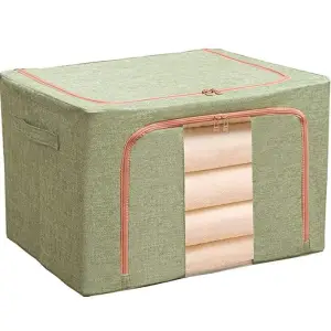 Cutie depozitare pliabila 66L Verde, o fereastra