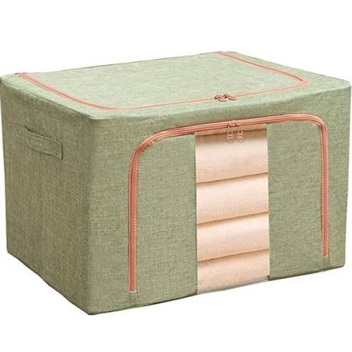 Cutie depozitare pliabila 66L Verde, o fereastra