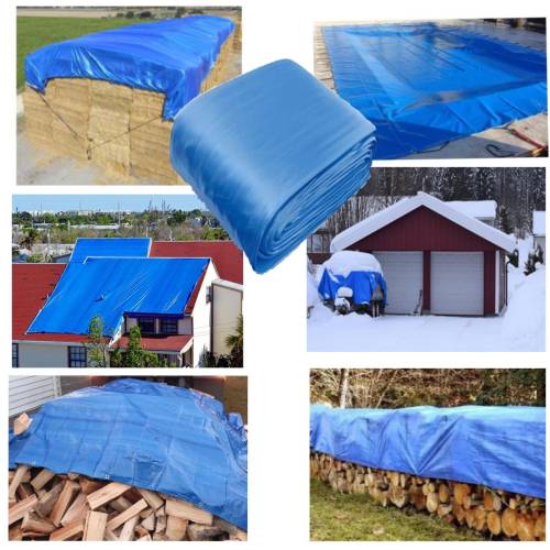 Prelata 12x18M, 175g/mp impermeabila, calitate premium Albastra