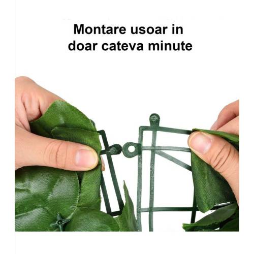 Gard decorativ artificial cu frunze 300x100 cm Verde Gard decorativ artificial cu frunze 300x100 cm Verde