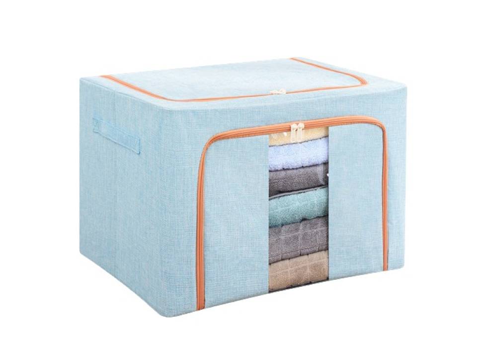 Cutie depozitare pliabila 100L Blue, o fereastra